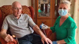 Denise Pitts is the Registered Care Manager for Your Home Care and she is in the (attached) picture with the gentleman she helped.