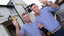Ross Pettitt and Marc Rickaby at the Griffins Head in Papplewick.
