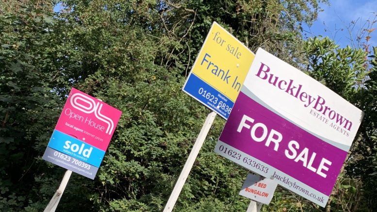 For sale signs in Mansfield.