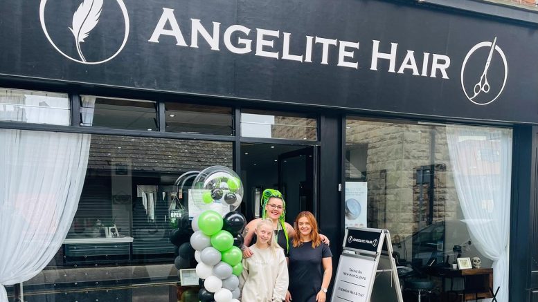Picture: Salon owner Sophia Barlow (centre) with Laura Moss and Chloe Davenport.
