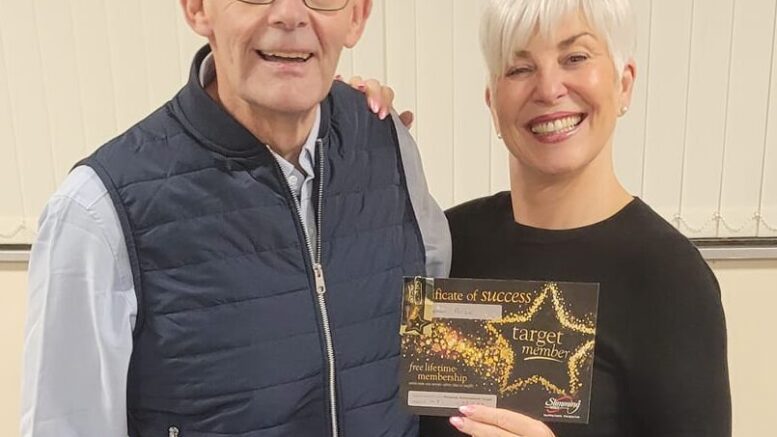 A slimmed down version of Stephen with Slimming World's Wray Annable.